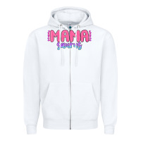 White mama saurus Zipper Hoodie - MaliasSmallBusiness