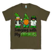 Army Green hanging with my gnomies african american nurse gnomies Classic Tee - BarkalooDesign