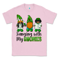 Bubblegum Pink hanging with my gnomies african american nurse gnomies Classic Tee - BarkalooDesign