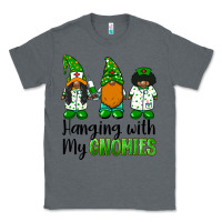 Charcoal Heather hanging with my gnomies african american nurse gnomies Classic Tee - BarkalooDesign
