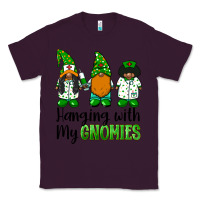 Plum hanging with my gnomies african american nurse gnomies Classic Tee - BarkalooDesign
