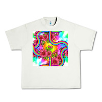 Pistachio tie dye floral seamless pattern Urban Heavy Tee - BundleAndBundleShop