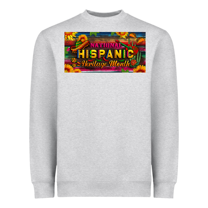 National Hispanic Heritage Month License Plate Heavyweight Sweatshirt by BundleAndBundleShop | Teevron