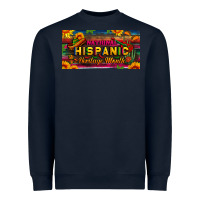 Navy national hispanic heritage month license plate Heavyweight Sweatshirt - BundleAndBundleShop