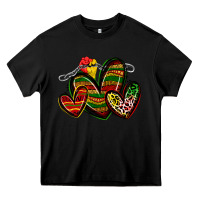 Black juneteenth hearts Heavy Core Tee - Zillion Design Studio