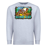 Heather Grey hump day camel and desert Premium Sweatshirt - BarkalooDesign