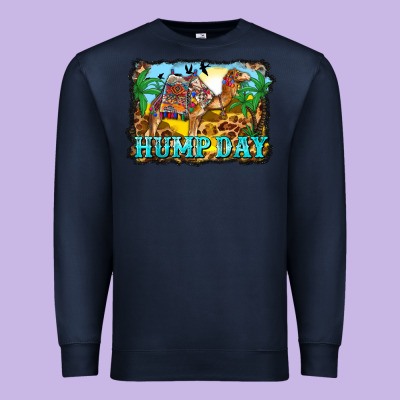 Hump Day Camel And Desert Premium Sweatshirt Designed By Barkaloodesign