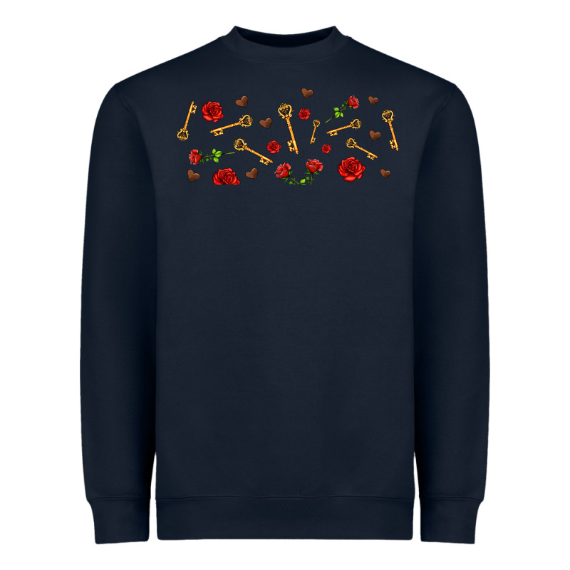 Rosses And Keys Heavyweight Sweatshirt by AdoDesignShop | Teevron
