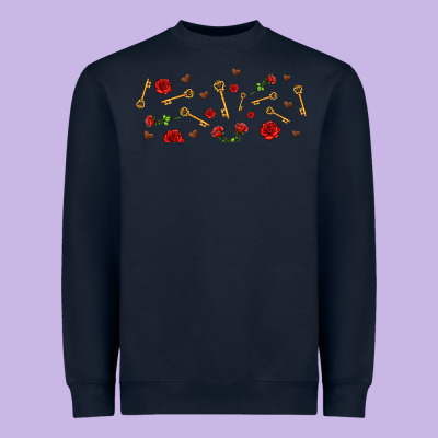 Rosses And Keys Heavyweight Sweatshirt Designed By Adodesignshop