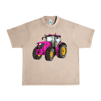 French Oak western farm tractor pink Urban Heavy Tee - Artiststas
