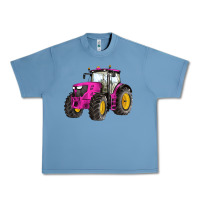 Pebble Blue western farm tractor pink Urban Heavy Tee - Artiststas