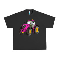 Pigment Black western farm tractor pink Urban Heavy Tee - Artiststas