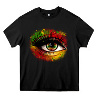 Black juneteenth eye Heavy Core Tee - Zillion Design Studio
