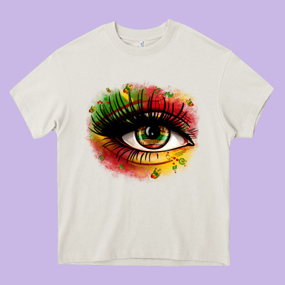 Juneteenth Eye Heavy Core Tee Designed By Zillion Design Studio