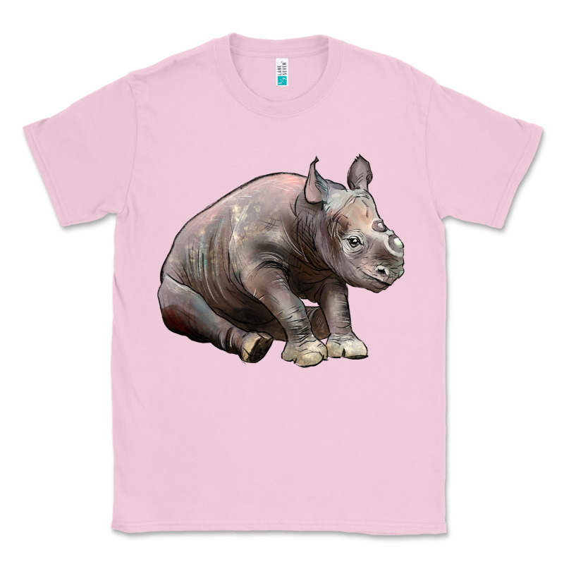 Baby Rhino Illustrations Classic Tee by LillyAllenDesigns | Teevron
