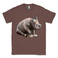 Chestnut Baby Rhino Illustrations Classic Tee - LillyAllenDesigns