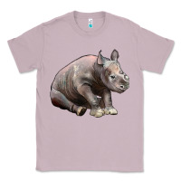 Lilac Baby Rhino Illustrations Classic Tee - LillyAllenDesigns