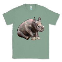 Sage Baby Rhino Illustrations Classic Tee - LillyAllenDesigns