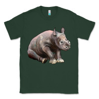 Sports Green Baby Rhino Illustrations Classic Tee - LillyAllenDesigns