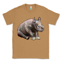 Toasted Coconut Baby Rhino Illustrations Classic Tee - LillyAllenDesigns