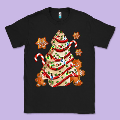 Christmas Tree Cake And Cookies Ado Classic Tee Designed By Adodesignshop