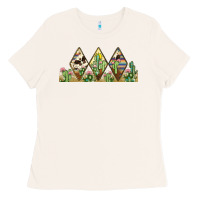 Bone cactus cowhide serape Ladies Tee - JahusDesignShop