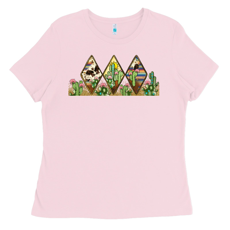 Cactus Cowhide Serape Ladies Tee by JahusDesignShop | Teevron