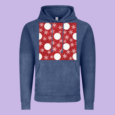 Christmas Snow Flakes Seamless Pattern Vintage Hoodie Designed By Bundleandbundleshop