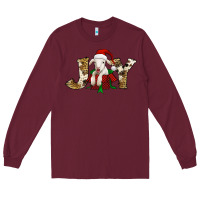Burgundy joy christmas lamb Long Sleeve Tee - Jasminsmagicworld