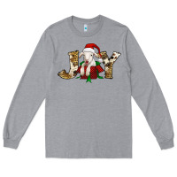 Heather Grey joy christmas lamb Long Sleeve Tee - Jasminsmagicworld