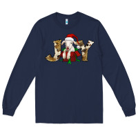 Navy joy christmas lamb Long Sleeve Tee - Jasminsmagicworld