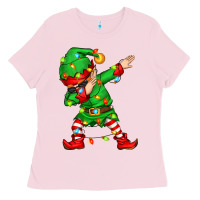 Bubblegum Pink dabbing elf Ladies Tee - Zillion Design Studio