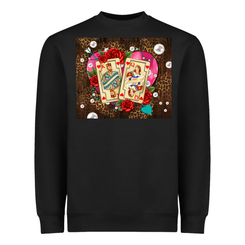 Playing Cards And Pearls Heavyweight Sweatshirt by AdoDesignShop | Teevron