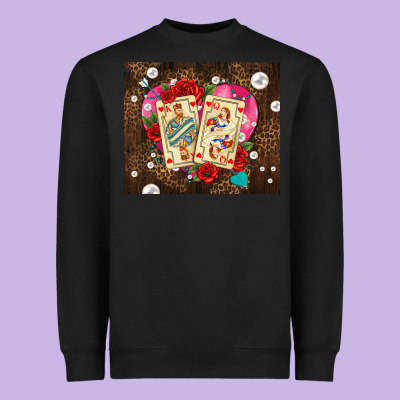 Playing Cards And Pearls Heavyweight Sweatshirt Designed By Adodesignshop