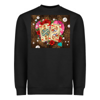 Black playing cards and pearls Heavyweight Sweatshirt - AdoDesignShop
