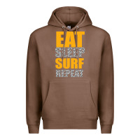Chestnut eat sleep surf repeat Premium Hoodie - Bettercallsaul