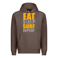 Coffee eat sleep surf repeat Premium Hoodie - Bettercallsaul