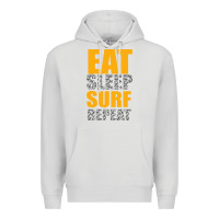 Dove Grey eat sleep surf repeat Premium Hoodie - Bettercallsaul