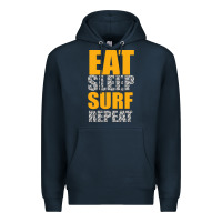 Navy eat sleep surf repeat Premium Hoodie - Bettercallsaul