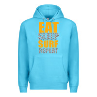 Ocean Blue eat sleep surf repeat Premium Hoodie - Bettercallsaul