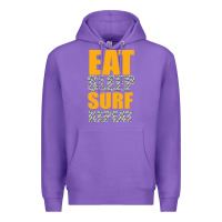 Purple eat sleep surf repeat Premium Hoodie - Bettercallsaul