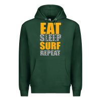 Sports Green eat sleep surf repeat Premium Hoodie - Bettercallsaul