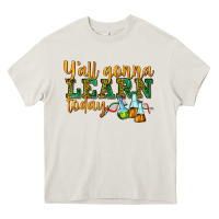 Cream yall gonna learn today Heavy Core Tee - texasbilliewilder