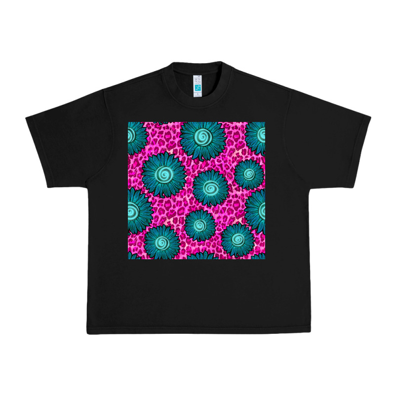 Floral Pink Leopard Seamless Pattern Urban Heavy Tee by BundleAndBundleShop | Teevron