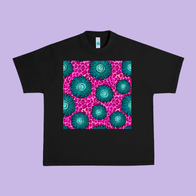 Floral Pink Leopard Seamless Pattern Urban Heavy Tee Designed By Bundleandbundleshop