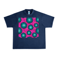 Navy floral pink leopard seamless pattern Urban Heavy Tee - BundleAndBundleShop