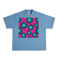 Pebble Blue floral pink leopard seamless pattern Urban Heavy Tee - BundleAndBundleShop