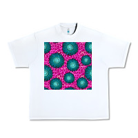 White floral pink leopard seamless pattern Urban Heavy Tee - BundleAndBundleShop
