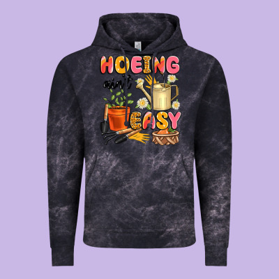 Hoeing Ain't Easy Vintage Hoodie Designed By Artiststas