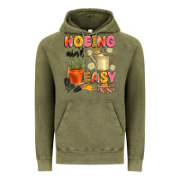 Vintage Olive hoeing ain't easy Vintage Hoodie - Artiststas